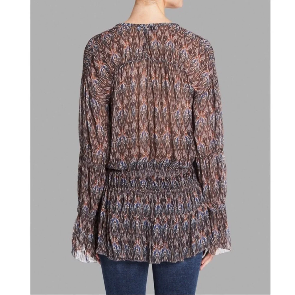IRO Janie Printed Ruffle Blouse - Picture 3 of 9